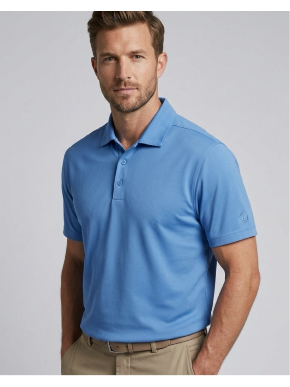 Men's Nike Golf Dri-Fit Polo Shirt Size L Blue. 1847